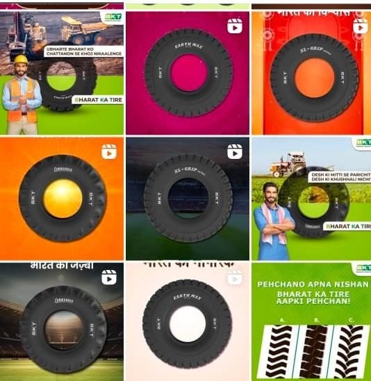 BKT Tires campaign creative